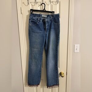 World Republic Classic Blue Denim Jeans with tassels
